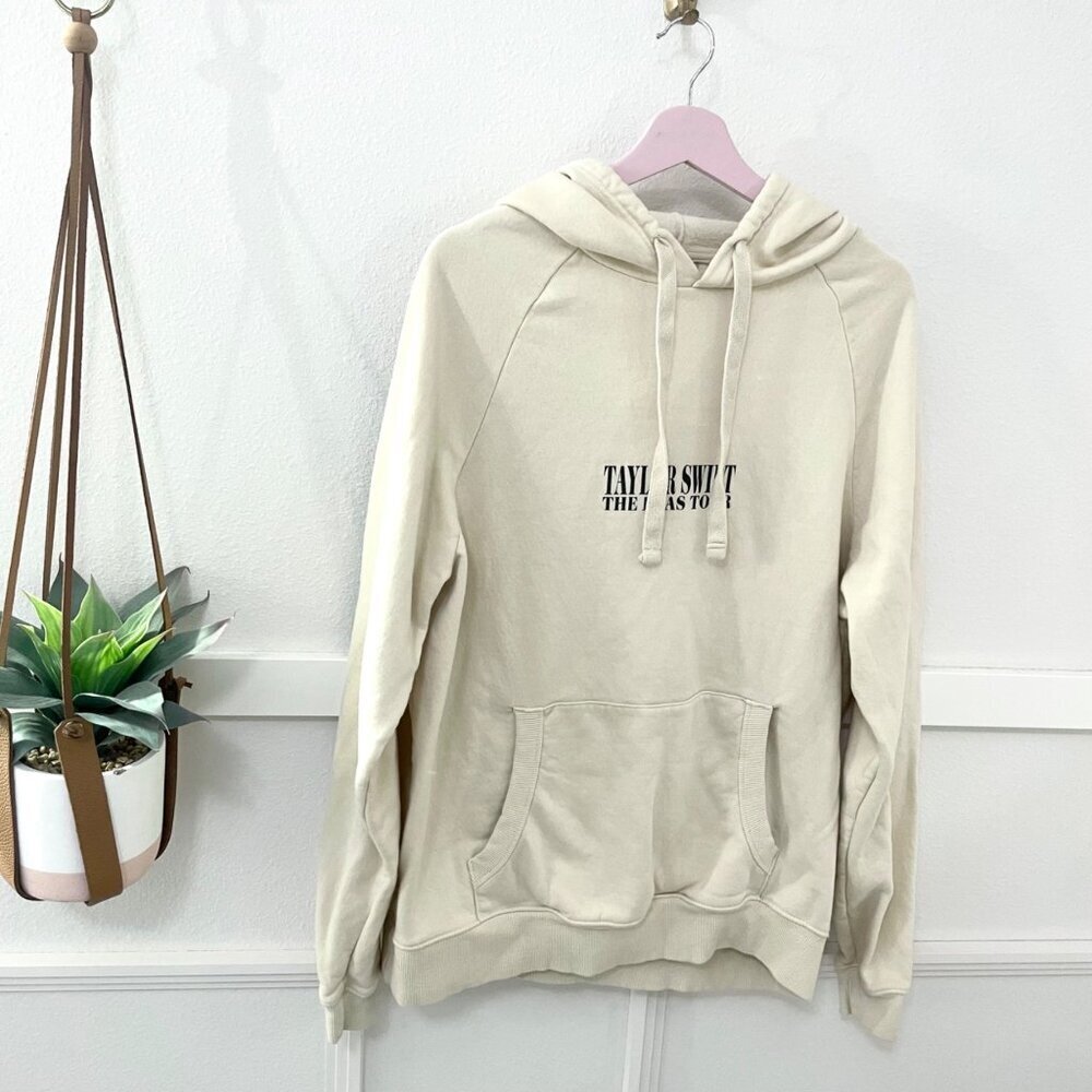 Taylor Swift The Eras International Tour Beige Hoodie Size M - Picture 3 of 7